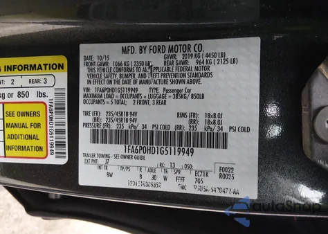 2016 Ford Fusion Se z USA, uszkodzony, nr VIN 1FA6P0HD1G5119949